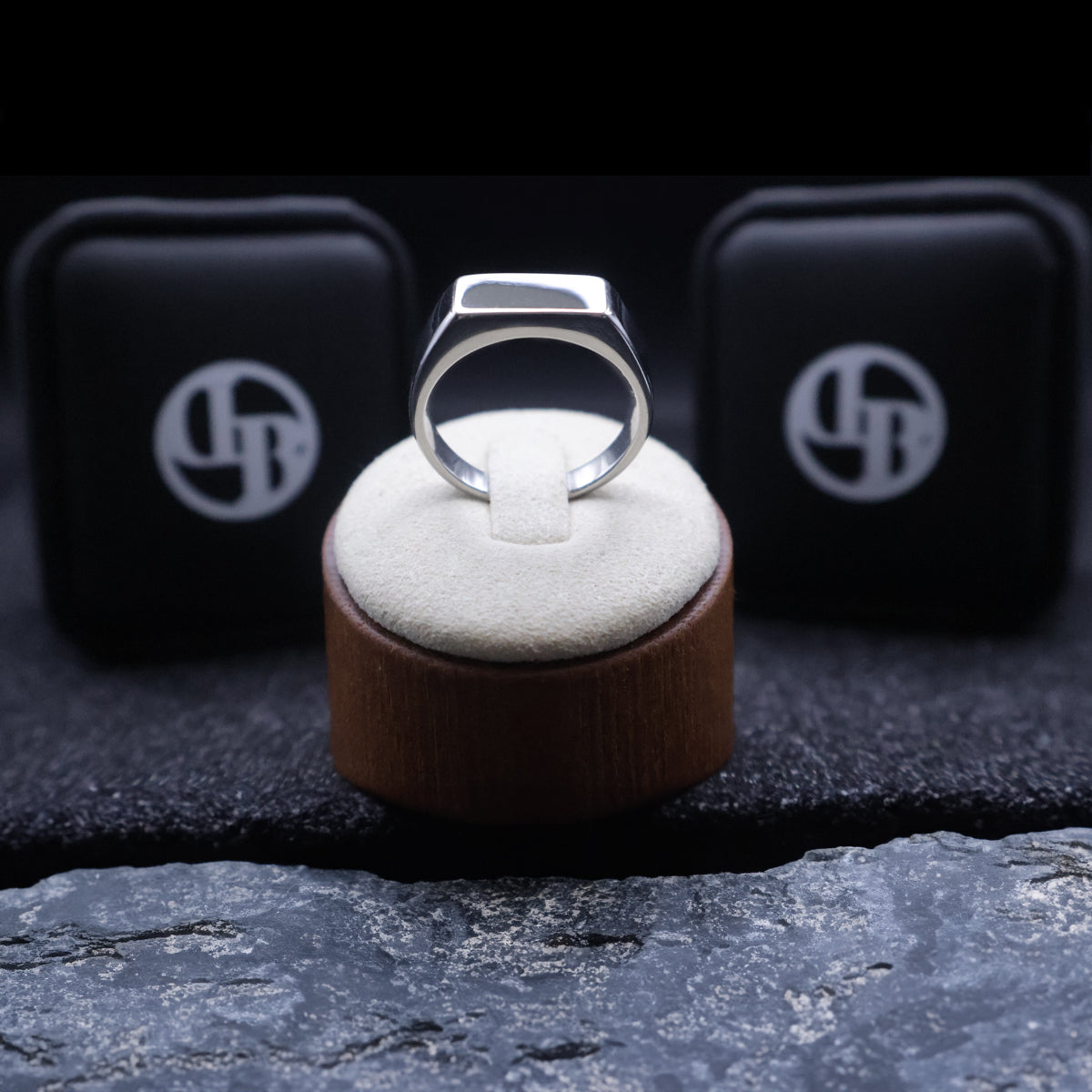 Silver Rectangular Signet