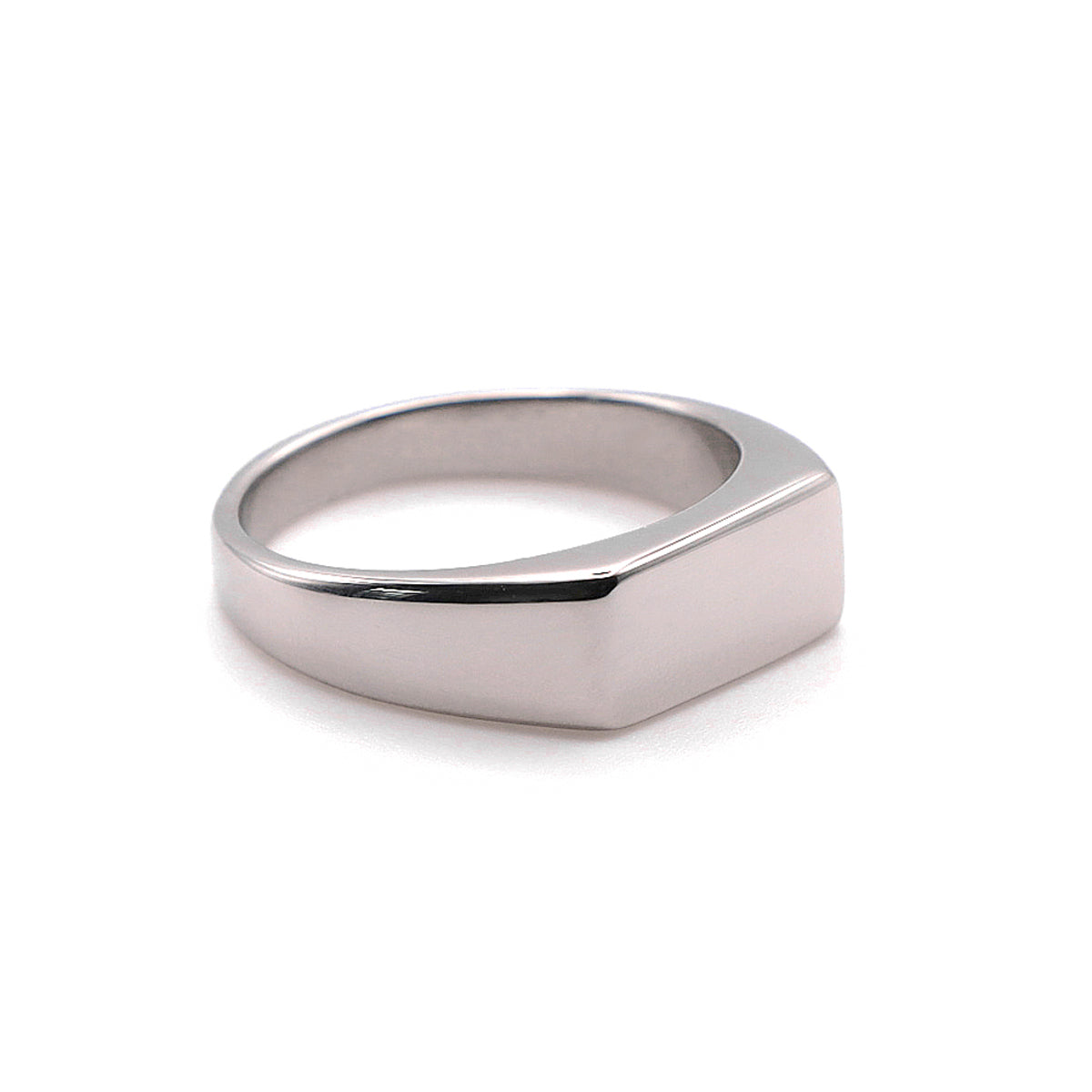 Silver Rectangular Signet