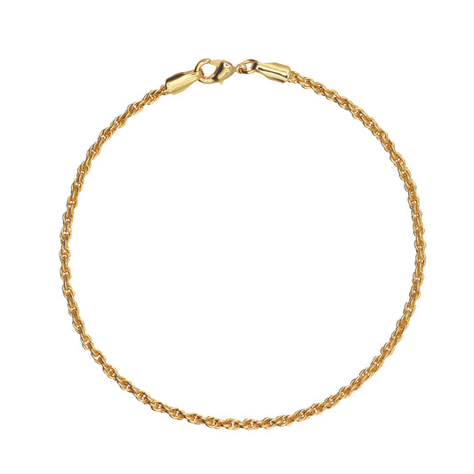 18k Gold Rope Bracelet